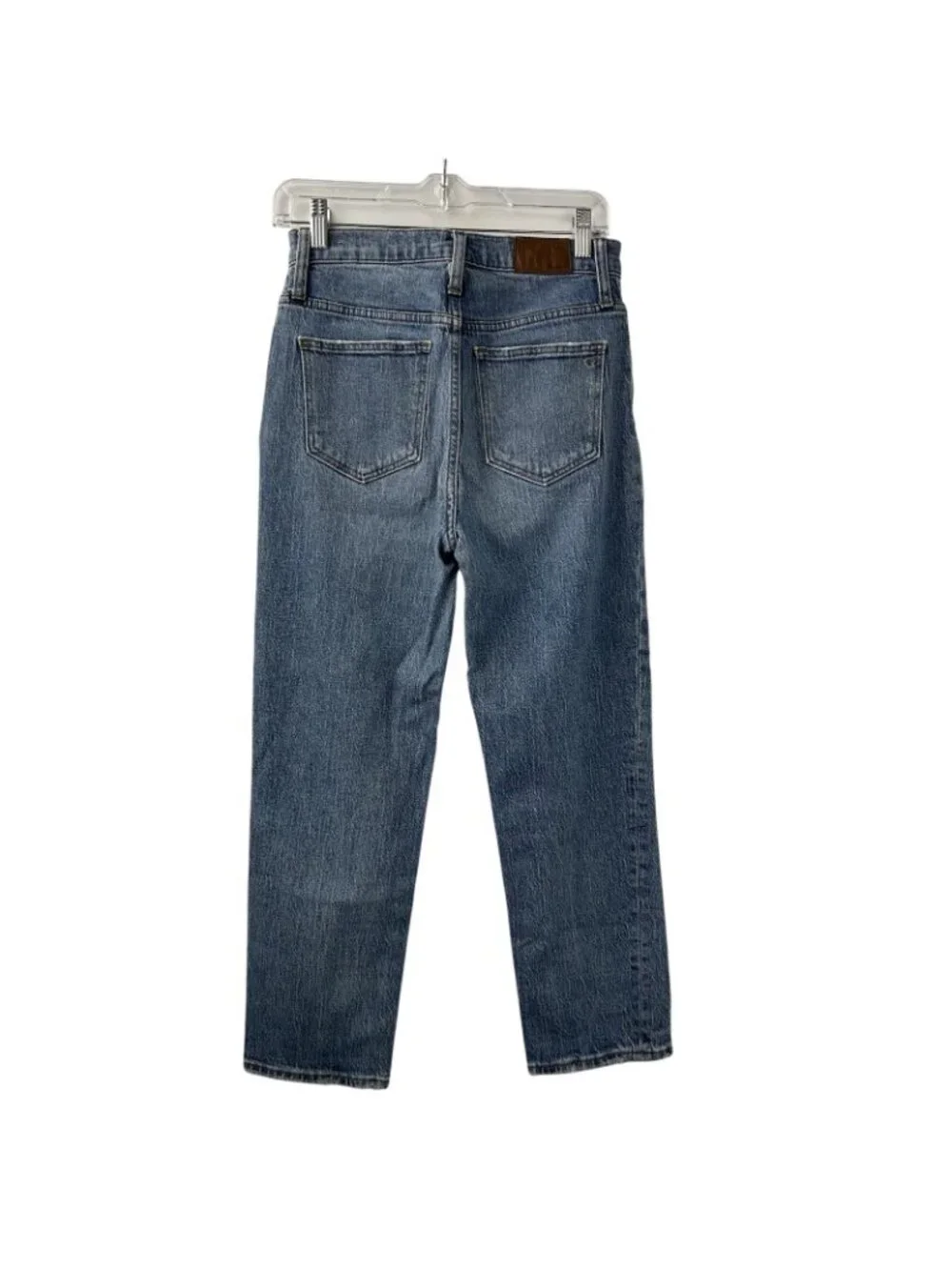 Madewell Womens High Rise Classic Straight Leg Jeans Size 25 Blue Preppy Casual - Picture 13 of 16